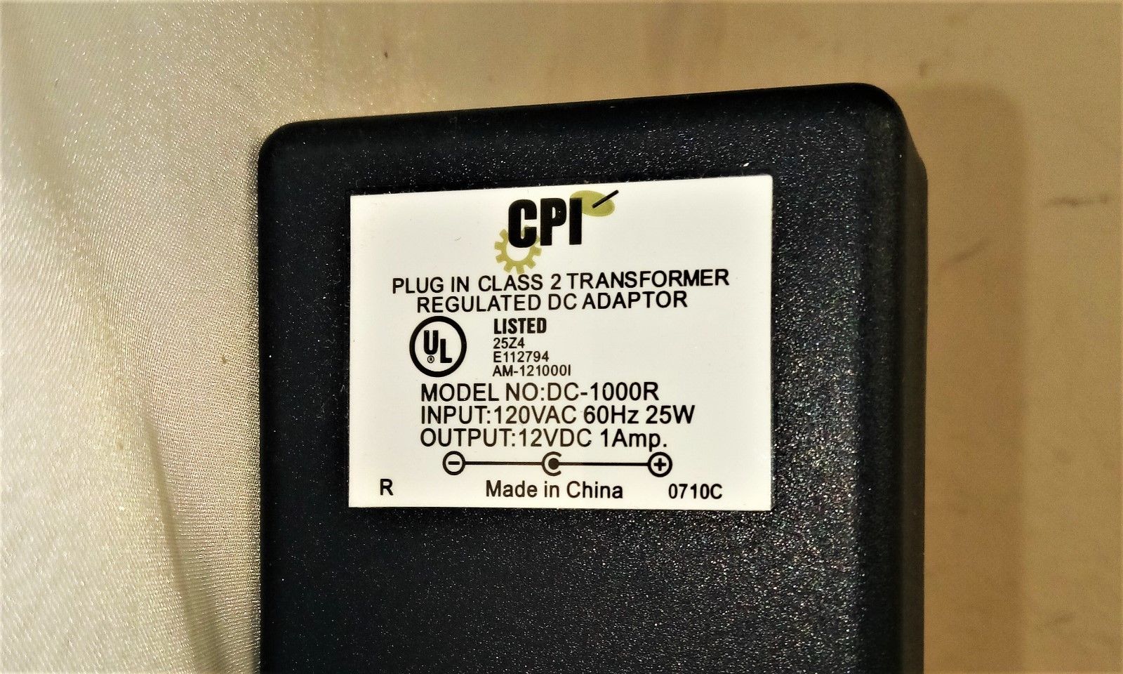 New 12V 1A CPI DC-1000R Class 2 Transformer Power Supply Ac Adapter